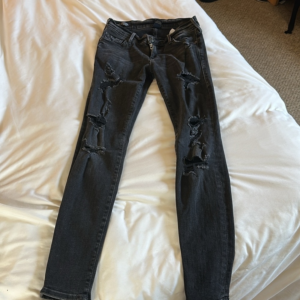 True Religion Black Casey Low Rise Super Skinny Jeans - Picture 7 of 7
